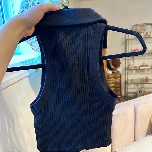 Zara ribbed crop polo tank - Picture 7 of 8